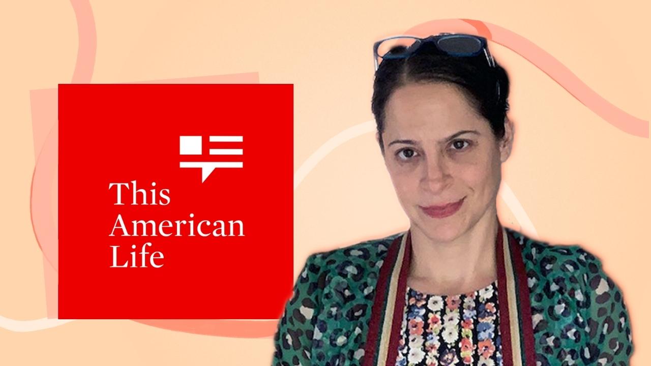 This American Life podcast image with headshot of producer Alix Spiegel