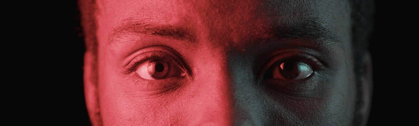 Closeup of Black man's eye