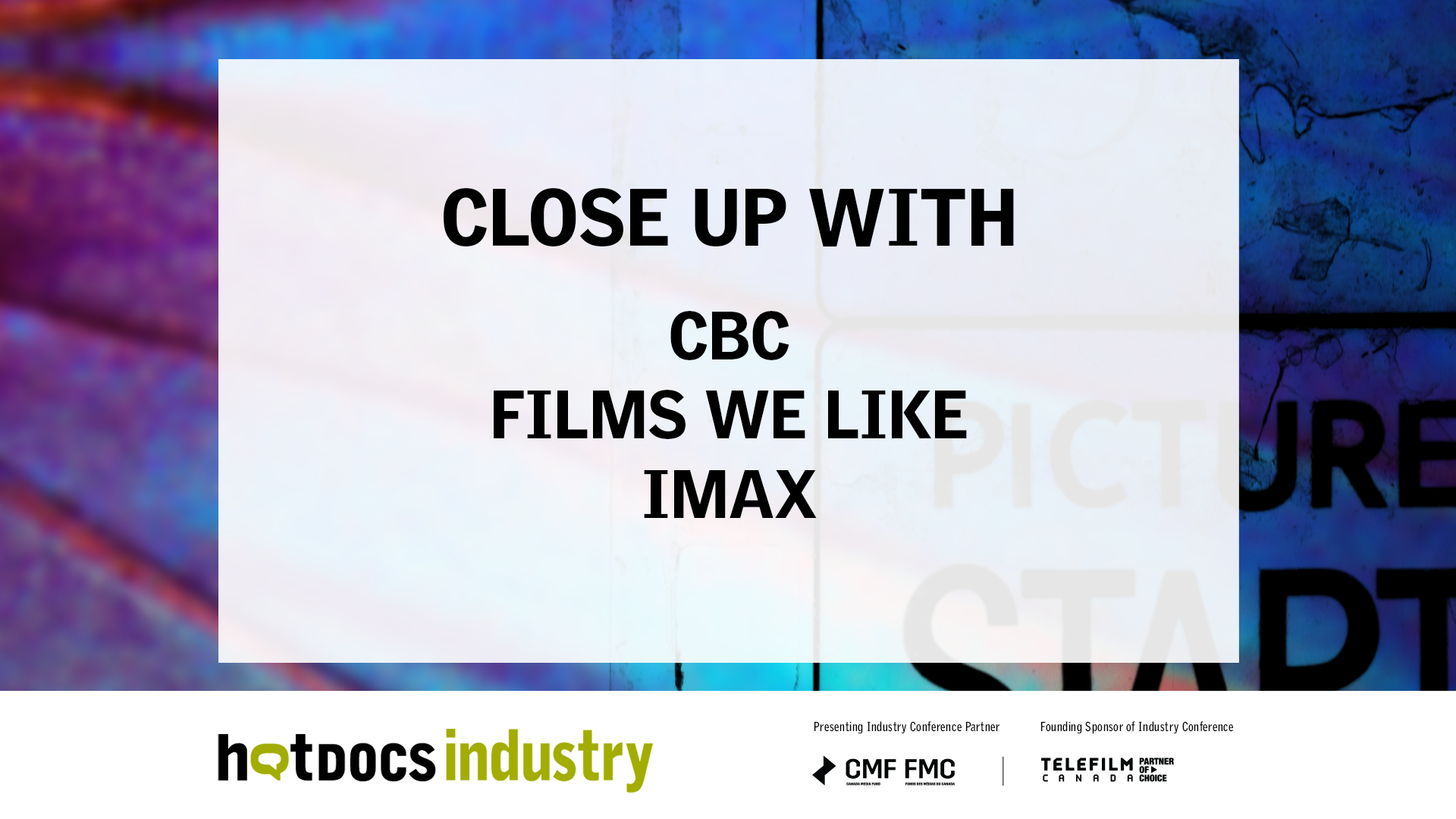 April 29, 10:30 AM // Close Up With ... Sessions