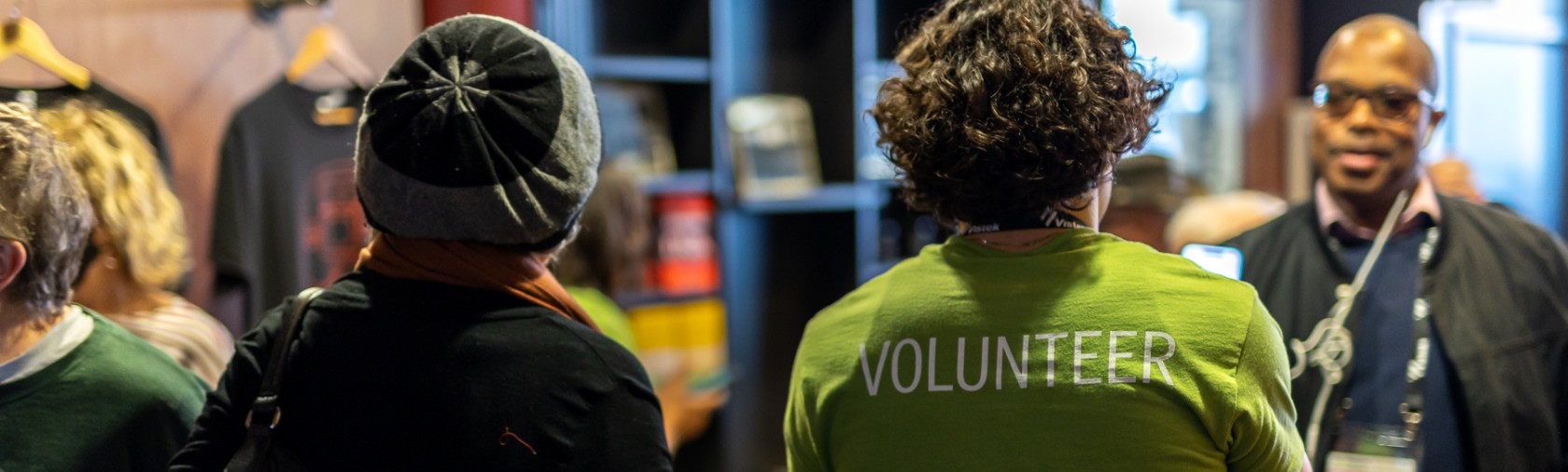 Back of a volunteer t-shirt