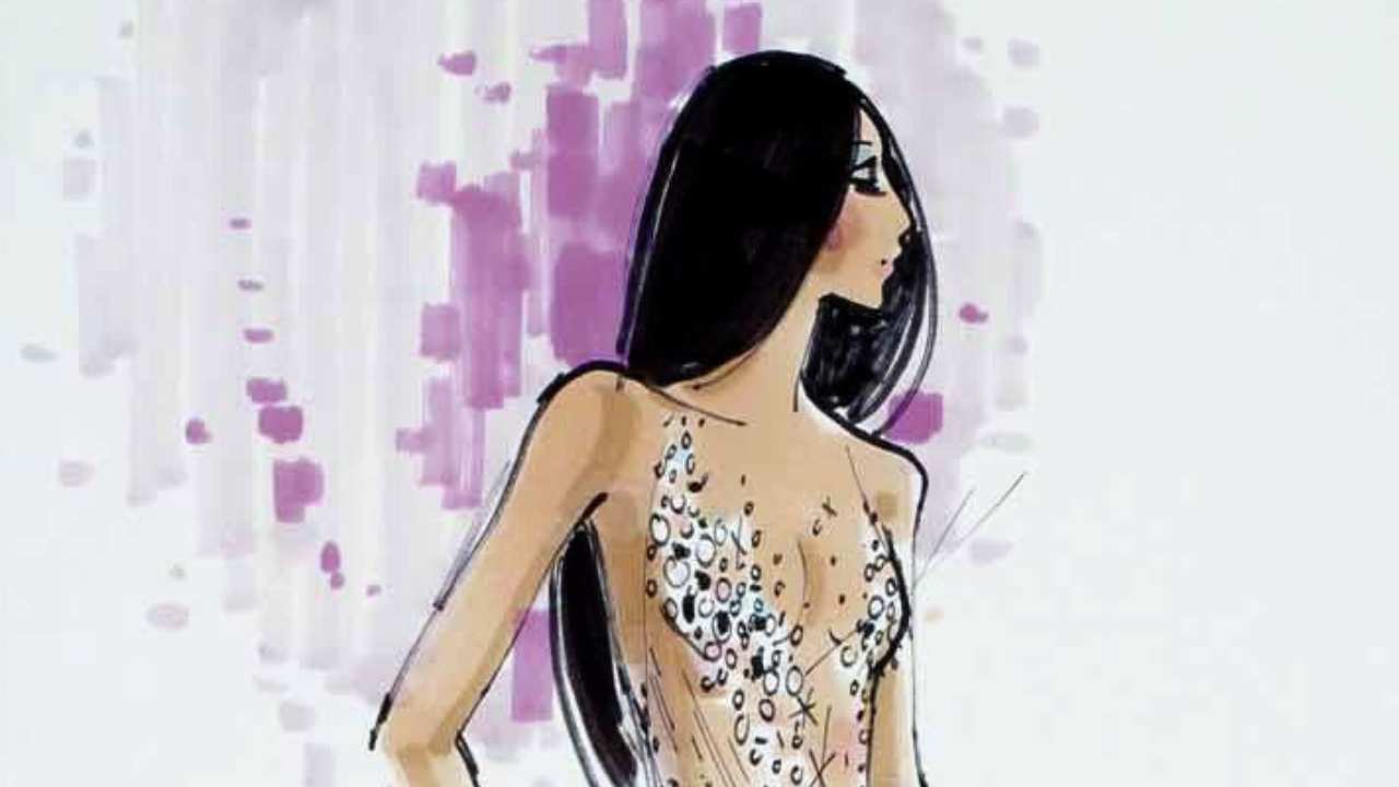 Bob Mackie sketch of Cher