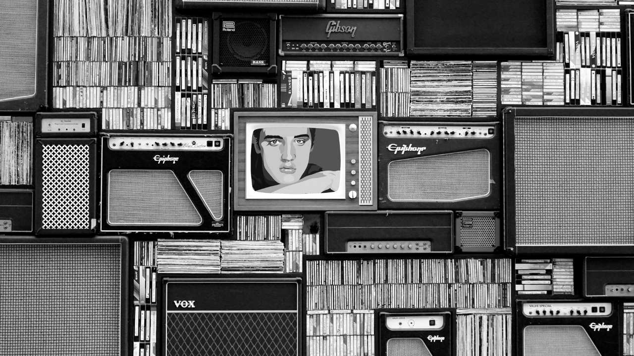 televisions and record collections