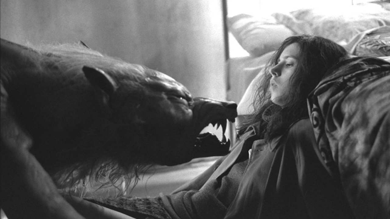 a teenage girl and a werewolf