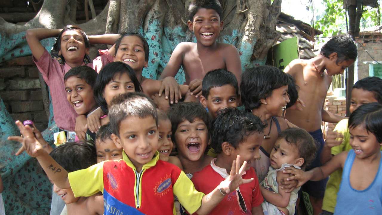 a group of smiling children
