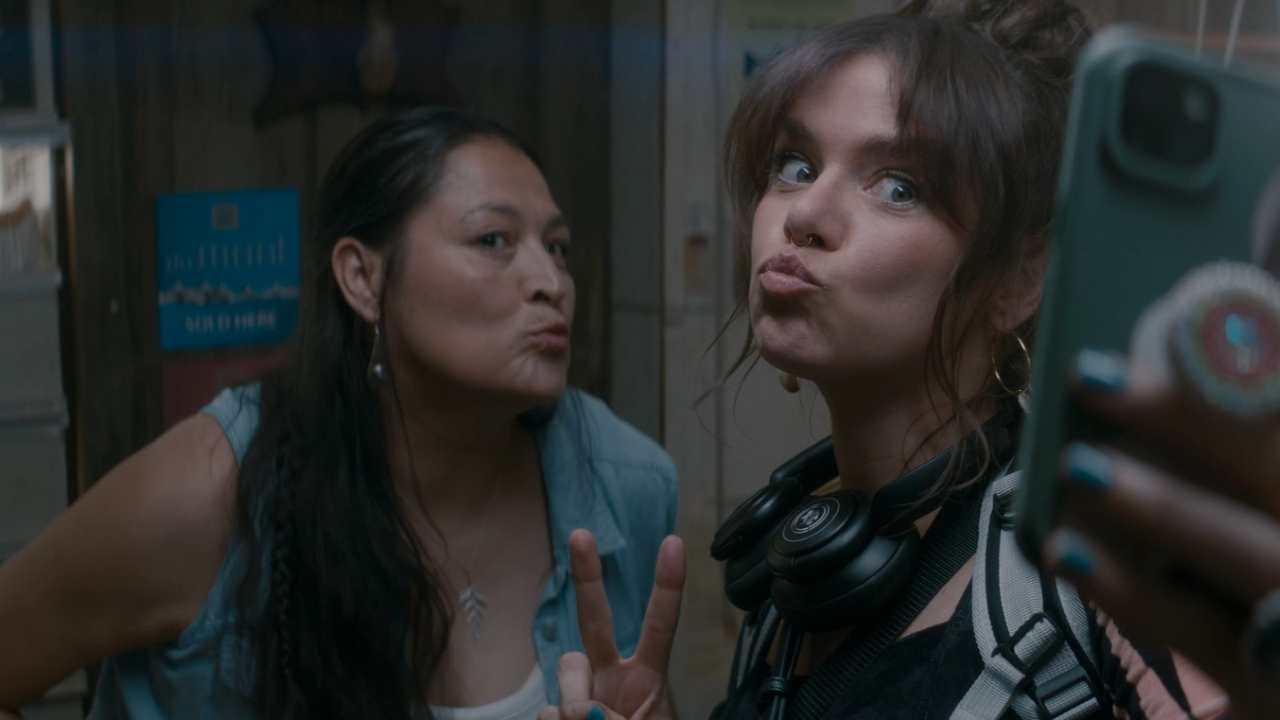 two women posing for a selfie