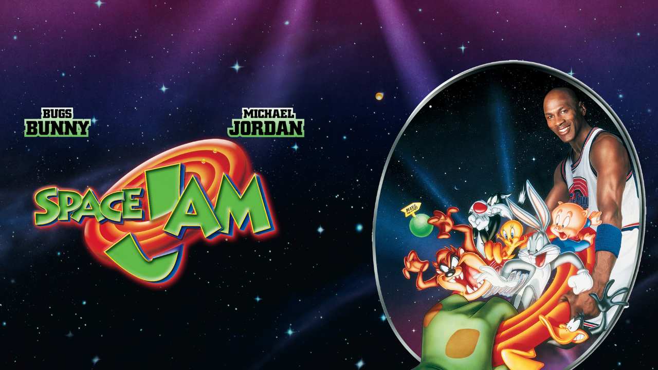 poster art for Space Jam with Michael Jordan