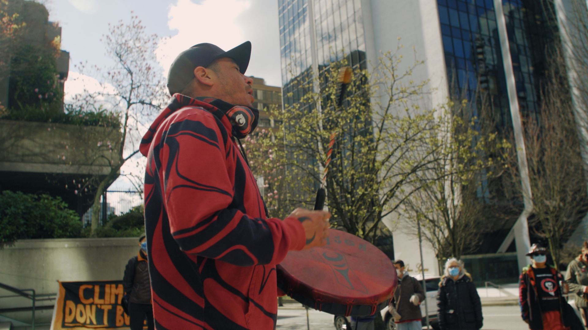 Film still from Warrior Spirit documentary